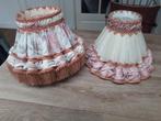 LAMPEKAPPEN VINTAGE ZALM/ROSE/BEIGE, Ophalen of Verzenden