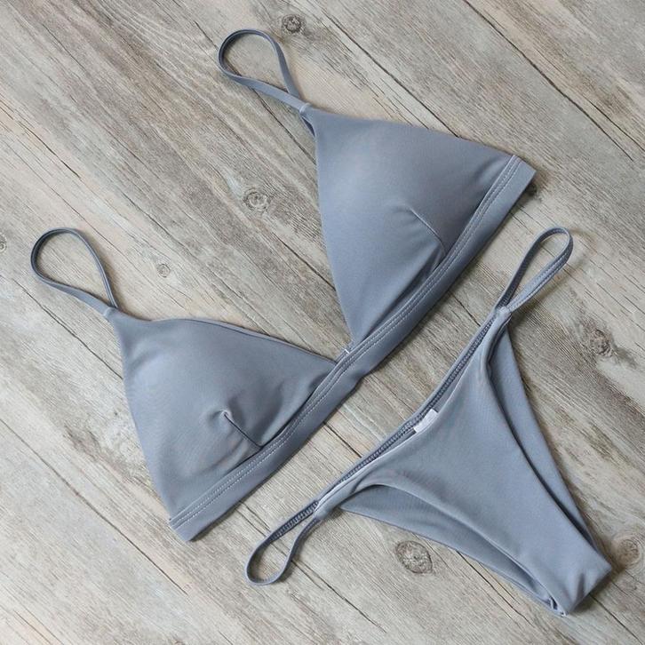 Grijze push-up bikini sexy dames vrouwen badkleding push up, Kleding | Dames, Badmode en Zwemkleding, Nieuw, Bikini, Grijs, Verzenden