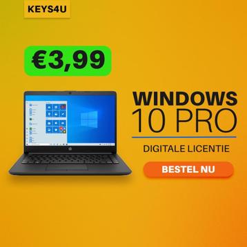 Windows 10 Pro Key Licentie Code - Direct Geleverd