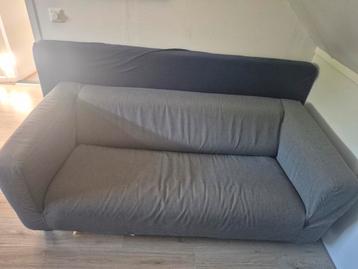 Ikea bank met grijze hoes