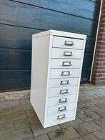 Metalen ladenkast met 9 lades., Huis en Inrichting, Ophalen, 5 laden of meer, 50 tot 100 cm, Zo goed als nieuw
