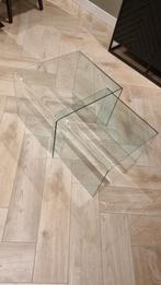 Glazen Salontafel 2-delig - Krasvrij!, Huis en Inrichting, Tafels | Salontafels, 50 tot 100 cm, Modern, Minder dan 50 cm, Rechthoekig