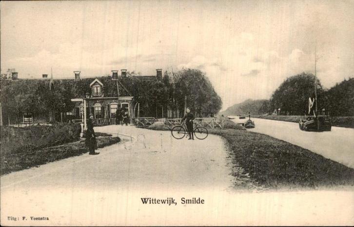 Smilde - Wittewijk - Mensen op straat, Verzamelen, Ansichtkaarten | Nederland, Gelopen, Utrecht, Voor 1920, Ophalen of Verzenden