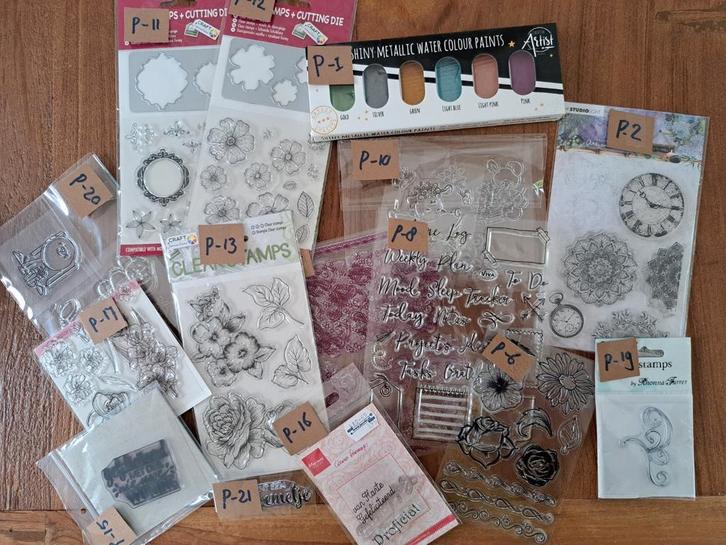 6 VOOR 5 EURO STEMPELS SNIJMAL KAARTEN MAKEN JOURNALING, Hobby en Vrije tijd, Stempelen, Zo goed als nieuw, Clearstamp, Ophalen of Verzenden