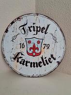 Tripel Karmeliet 1679 metalen bord., Ophalen of Verzenden, Reclamebord, Plaat of Schild, Overige merken
