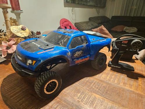 Traxxas ford raptor. Met veel extra's, 3S trx brushless, Hobby en Vrije tijd, Modelbouw | Radiografisch | Auto's, Zo goed als nieuw