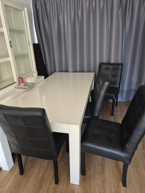 Mooie eettafel incl  6 stoelen gaat dinsdagochtend weg!!, Huis en Inrichting, Complete eetkamers, Gebruikt, 4 tot 6 stoelen, Ophalen