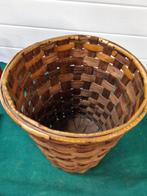 prullenmand vintage gevlochten bamboe, Ophalen of Verzenden, 'T Olde Gre-j, Info@toldegrej.nl, Endepoelstraat 20f Didam