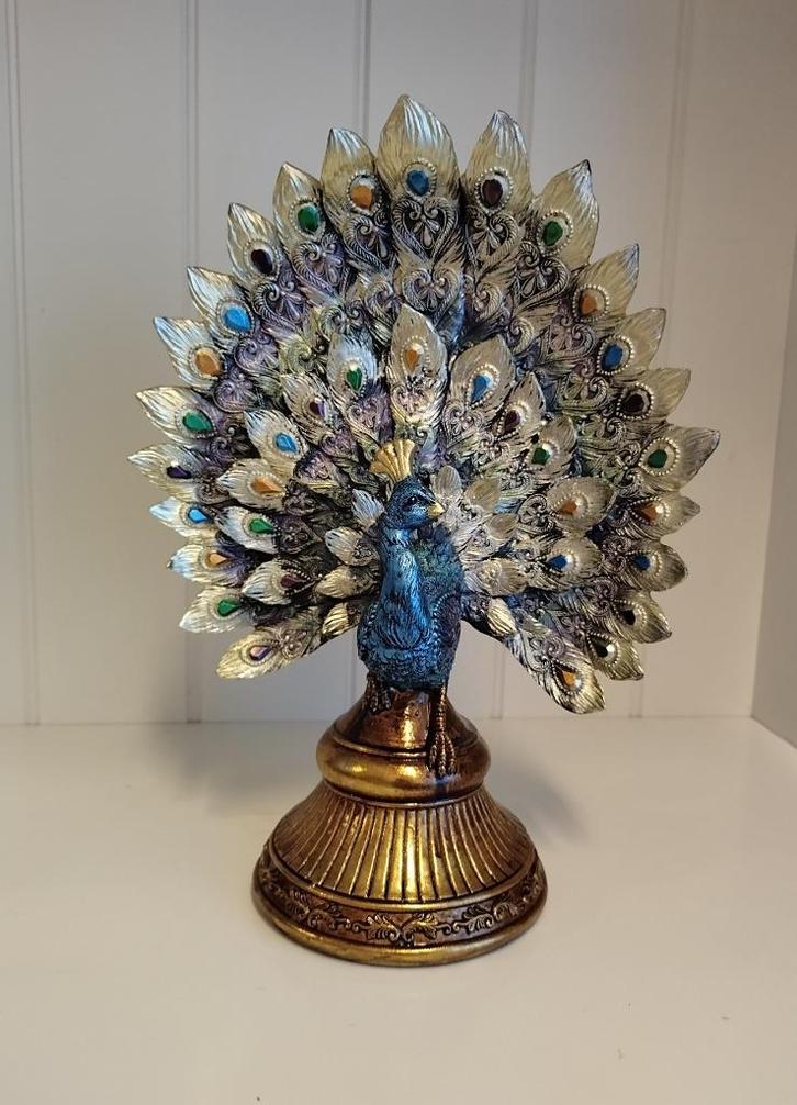 Beeld decoratieve pauw, Huis en Inrichting, Woonaccessoires | Overige, Nieuw, Ophalen of Verzenden