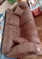 Leer bank , bruin - Sofa, Ophalen, Gebruikt, 150 tot 200 cm, Tweepersoons
