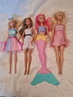 4 Barbie poppen, incl. zeemeermin, Kinderen en Baby's, Ophalen of Verzenden, Gebruikt, Barbie