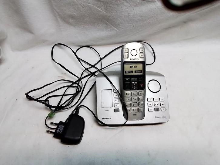 Siemens Gigaset E365 Vaste Telefoon, Telecommunicatie, Vaste telefoons | Handsets en Draadloos, Gebruikt, 1 handset, Ophalen of Verzenden