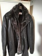 Leren heren winterjas maat 52/54, Kleding | Heren, Ophalen of Verzenden, Zo goed als nieuw, Zwart