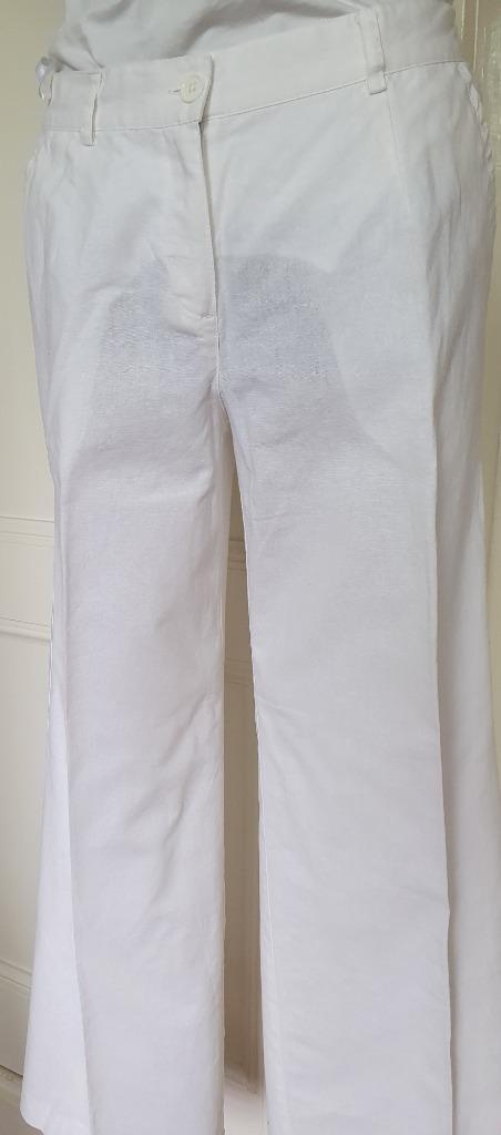 Nieuwe zomerpantalon maat 42/44, Kleding | Dames, Broeken en Pantalons, Nieuw, Maat 42/44 (L), Wit, Lang, Ophalen of Verzenden