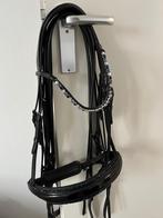 Nieuw zwart stang en trens hoofdstel, paard met blauw., Dieren en Toebehoren, Paarden en Pony's | Hoofdstellen en Tuigage, Ophalen of Verzenden