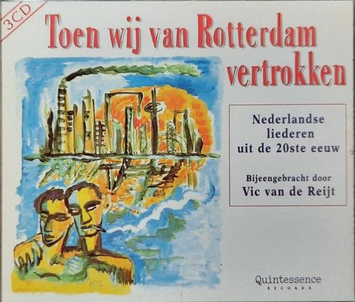 Toen wij van Rotterdam ... - Vic vd Reijt - 3 cd's + boek, Cd's en Dvd's, Cd's | Verzamelalbums, Zo goed als nieuw, Nederlandstalig