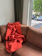 Vintage 100% wollen deken plaid 170x230 | oranje rood, Ophalen of Verzenden, Nieuw