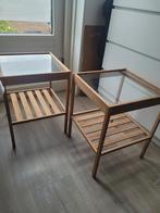 Nesna bijzettafeltjes, nachtkastje, 2 stuks, Huis en Inrichting, Tafels | Salontafels, Ophalen, Zo goed als nieuw, Minder dan 50 cm