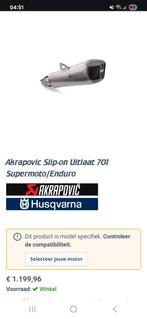 Husqvarna 701 slip on akrapovic incl alle toebehoren zgan, Ophalen of Verzenden