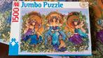 Jumbo puzzel 1500 stukjes de drie feeën, Ophalen of Verzenden, 500 t/m 1500 stukjes, Gebruikt, Legpuzzel