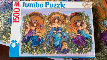 Jumbo puzzel 1500 stukjes de drie feeën beschikbaar voor biedingen