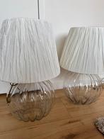 2 lampen glas Zara Home (Ikea lampenkap), Ophalen, Zo goed als nieuw, Glas, 50 tot 75 cm