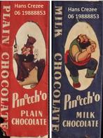 zoek pinocchio milk plain chocolate chocolade wikkel 1940, Verzenden, Gebruikt, Verpakking