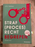 Straf(proces)recht begrepen, Boeken, Studieboeken en Cursussen, J.H.J. Verbaan, Zo goed als nieuw, Alpha, HBO