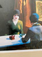 Edward Hopper print van schilderij Chop Suey in lijst 50x40, Huis en Inrichting, Minder dan 50 cm, Print, Minder dan 50 cm, Gebruikt