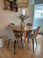 Eetkamerstoelen Karwei - Woood, Huis en Inrichting, Ophalen, Overige kleuren, Zo goed als nieuw, Vier