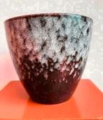 Vintage bloempot ES Keramiek West Germany Ø 16,5 cm, Rond, Ophalen of Verzenden, Zo goed als nieuw, Minder dan 25 cm