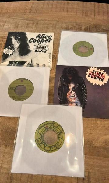 Alice Cooper 7" Singles - Lot van 6 beschikbaar voor biedingen