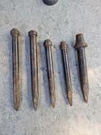 5 grote stalen beitels, Ophalen of Verzenden