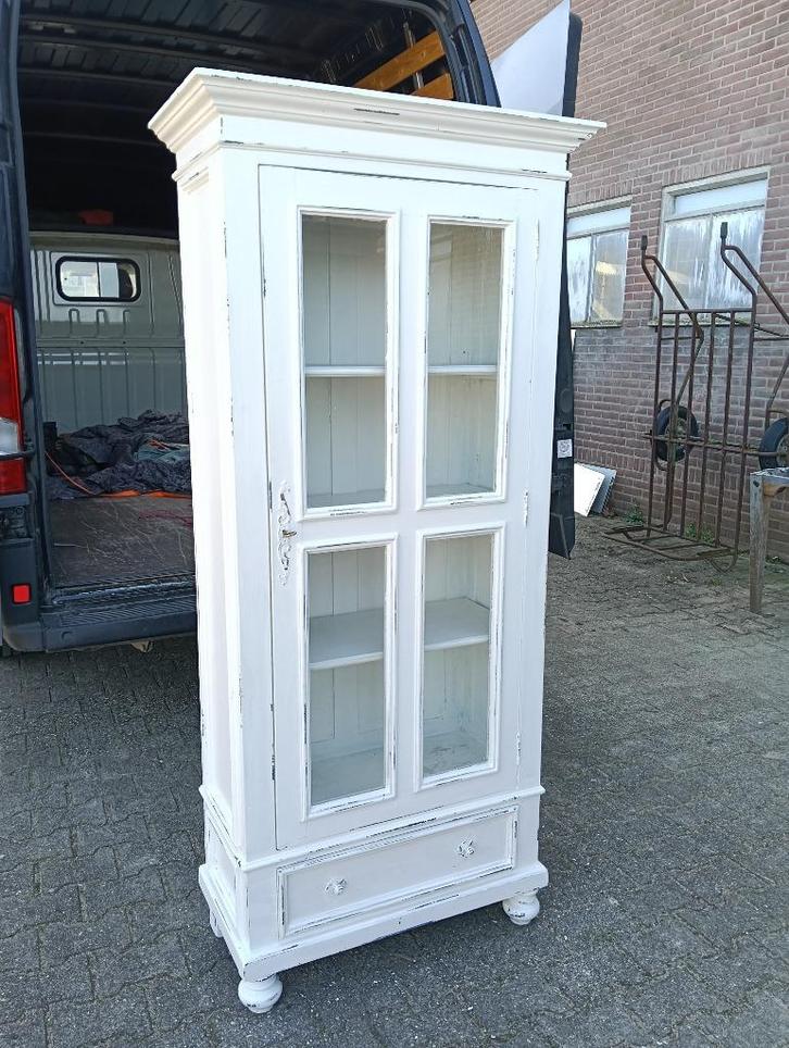 Mooie smalle oude brocante kast, Huis en Inrichting, Kasten | Buffetkasten, Gebruikt, 50 tot 100 cm, 25 tot 50 cm, Ophalen of Verzenden
