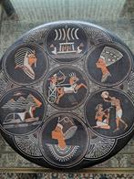 Grote vintage egyptische koperen wanddecoratie, Antiek en Kunst, Antiek | Wandborden en Tegels, Ophalen