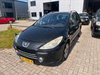 Peugeot 307 1.6 16V XR SW 2007 Zwart Glasdak 7 persoons, 65 €/maand, Stof, Zwart, 4 cilinders