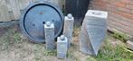 Stenen Tuinornamenten Set - 4 Delig, Tuin en Terras, Ophalen, Gebruikt, Steen, Abstract beeld