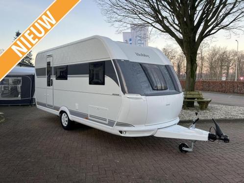 Hobby Ontour 470 kmf Stapelbed!, Caravans en Kamperen, Caravans, Bedrijf, tot en met 5, 1000 - 1250 kg, Treinzit, Hobby, Dwarsbed
