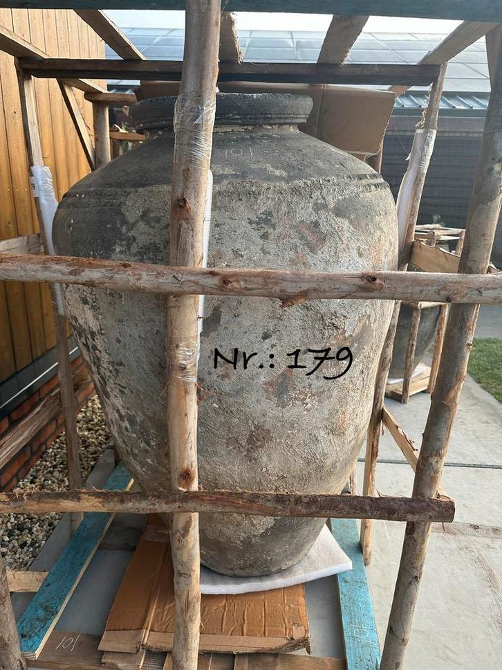 Oude doorleefde kruiken uit India verschillende afmetingen, Huis en Inrichting, Woonaccessoires | Vazen, Gebruikt, Overige kleuren