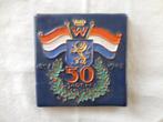 Cloisonné Tegel Wilhelmina 50 jaren, Hugo van Maanen,Katwijk, Ophalen, Gebruikt, Nederland