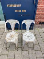 Set van 2x stoere Franse ijzeren stoelen., Ophalen