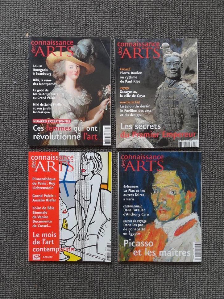 4 x Connaissance des Arts, Lichtenstein Kiefer Caro Picasso, Boeken, Kunst en Cultuur | Beeldend, Gelezen, Schilder- en Tekenkunst
