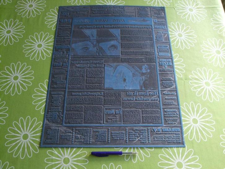 Drukplaat Autovaria (54x 41cm), Verzamelen, Automerken, Motoren en Formule 1, Gebruikt, Auto's, Ophalen of Verzenden