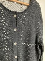 Peter Hahn grijs creme vest van merinowol print maat 44, Peterh-Hahn-Platz 1 73649 Winterbach, Maat 42/44 (L), Service@peterhahn.de