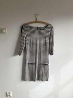R-Jeans geruite jurk, Maat 38/40 (M), Zwart, Ophalen of Verzenden, Boven de knie
