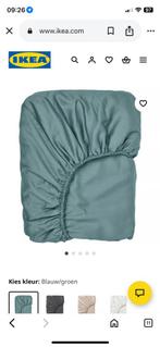 Ikea Hoeslaken blauw/groen, Huis en Inrichting, Slaapkamer | Beddengoed, Blauw, Hoeslaken of Sloop, Ophalen of Verzenden, Nieuw