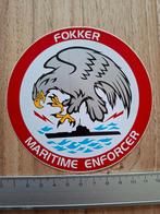 Sticker Fokker maritime enforcer, Ophalen of Verzenden, Zo goed als nieuw, Bedrijf of Vereniging
