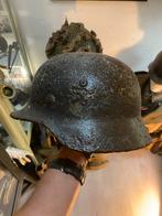 Duitse Gebirgsjäger M35 Helm - Bodemvondst Noorwegen, Ophalen of Verzenden, Landmacht, Duitsland, Helm of Baret
