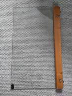 Lundia glasdeur met blank gelakte rand en scharnieren, Ophalen, Gebruikt