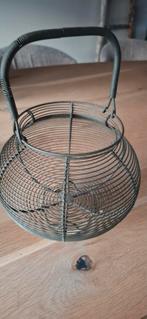 Vintage Eiermandje van Metaal, Ophalen, Overige materialen, Gebruikt, Mand